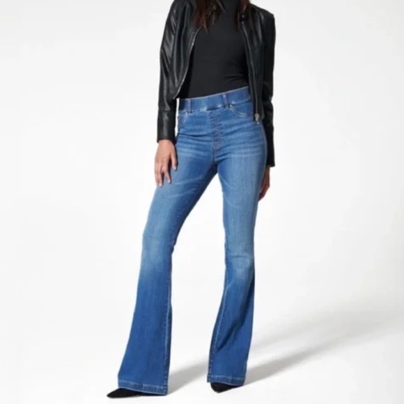 SPANX Denim - Spanx Flare Jeans NWT Size Small. Petite Length. Color Vintage Indigo